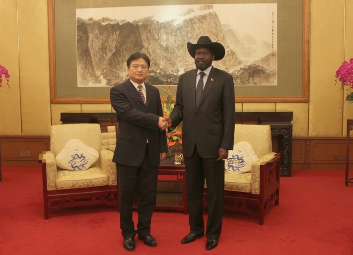 公司领导会晤南苏丹总统